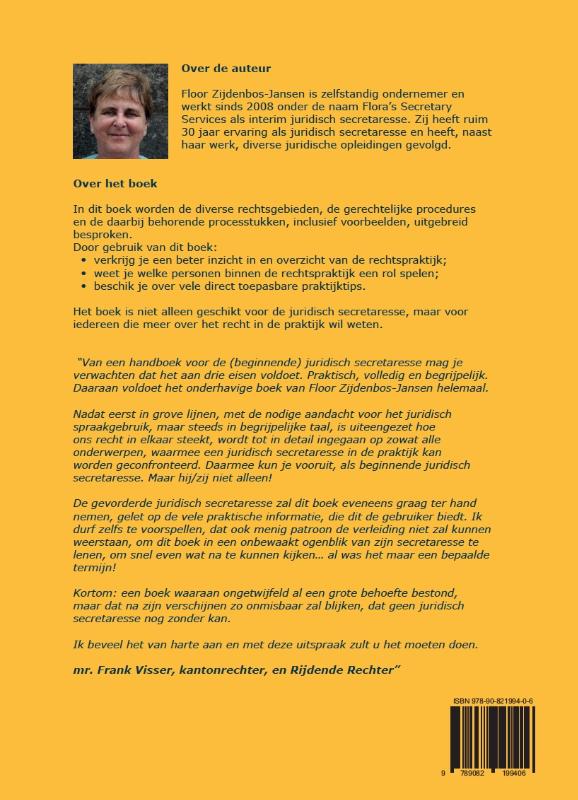 Juridisch secretaresse achterkant