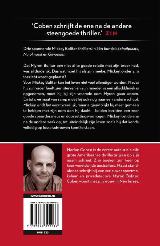 3 x Mickey Bolitar achterkant