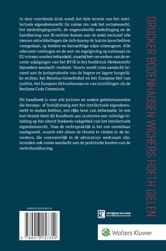 Kort begrip van het intellectuele eigendomsrecht achterkant