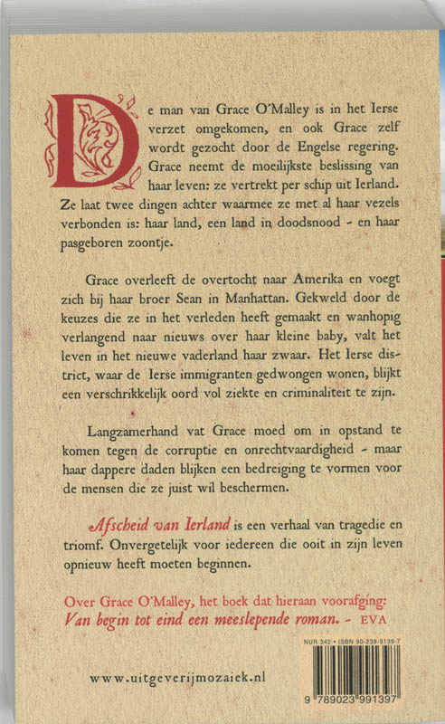 Afscheid Van Ierland achterkant