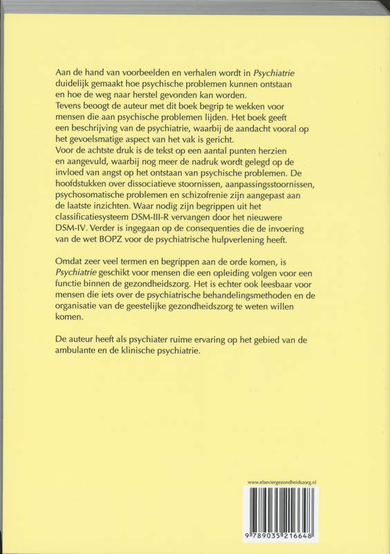 Psychiatrie achterkant