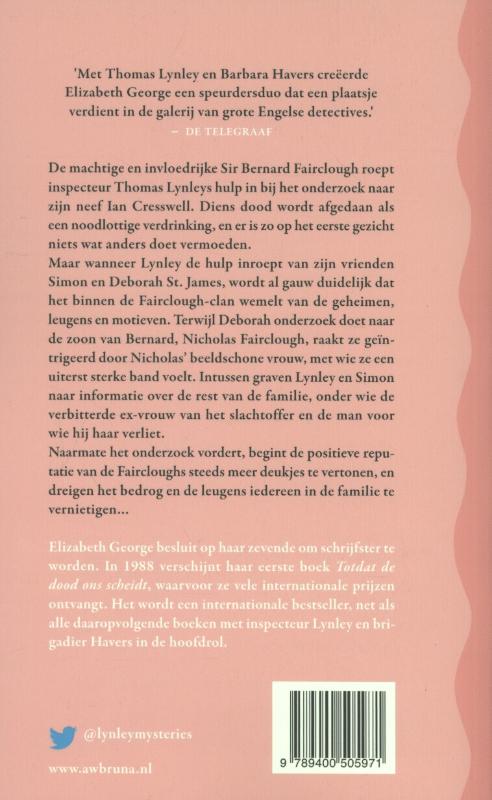 Een duister vermoeden / Inspecteur Lynley-mysterie / 17 achterkant