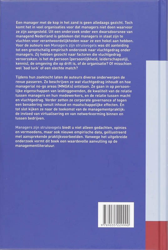 Managers Zijn Struisvogels achterkant