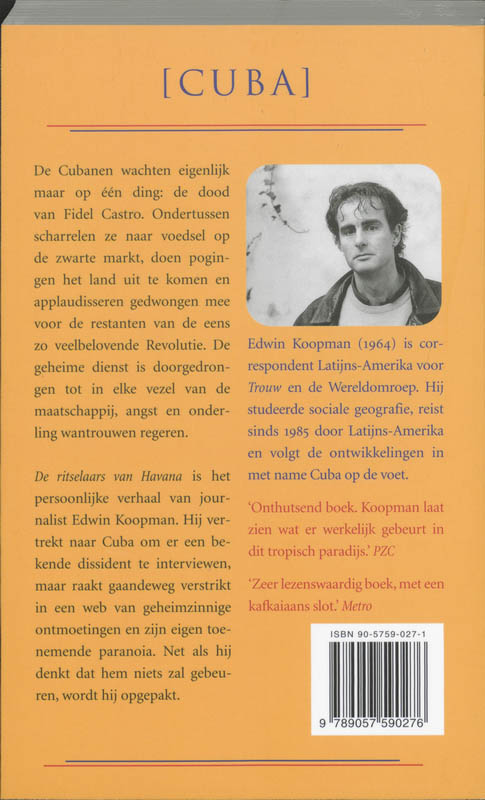 De ritselaars van Havana achterkant