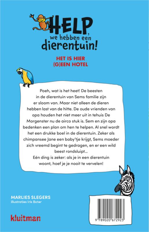Het is hier (g)een hotel! / Help, we hebben een dierentuin! achterkant