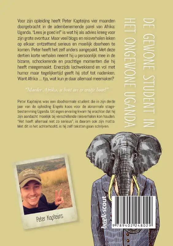 De gewone student in ongewoon Uganda achterkant