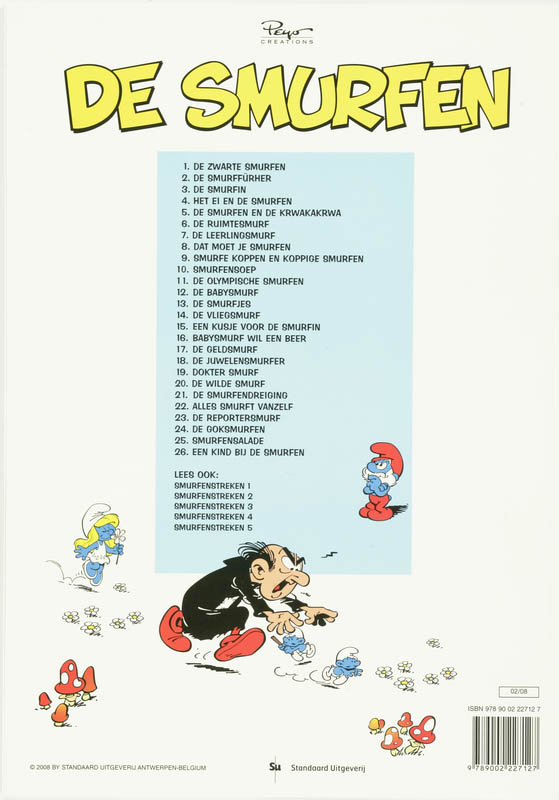 Een kind bij de smurfen / De Smurfen / 26 achterkant