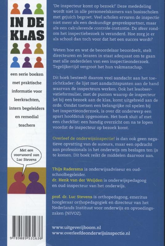 Overleef de onderwijsinspectie! achterkant