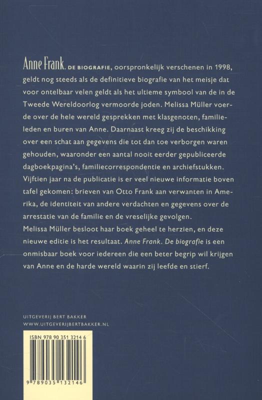 Anne Frank achterkant