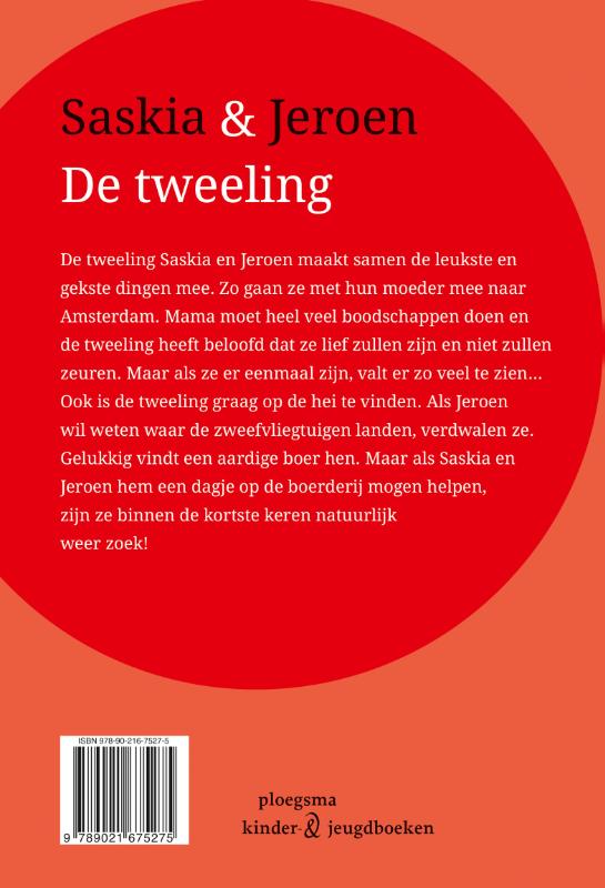 De tweeling / Saskia en Jeroen achterkant