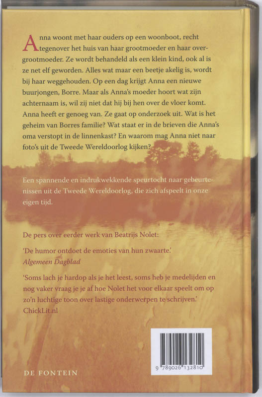 Anna's Oorlog achterkant