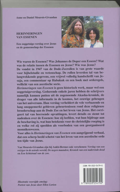 Herinneringen van Essenen achterkant