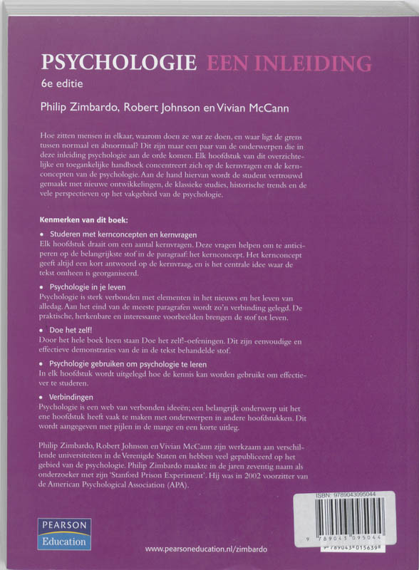 Psychologie Een inleiding + XTRA toegangscode achterkant