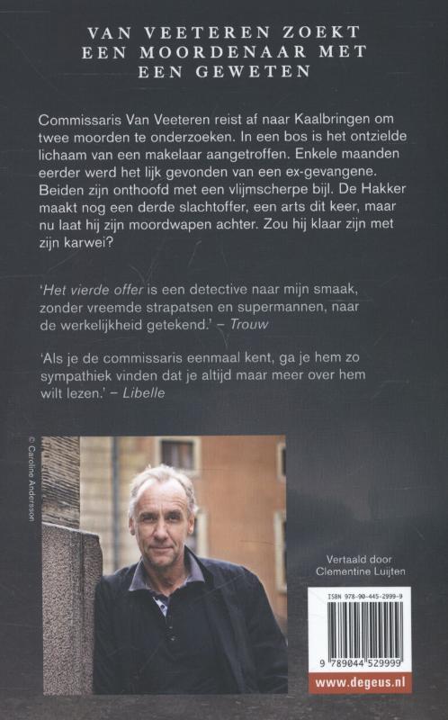 Het vierde offer / Van Veeteren / 2 achterkant
