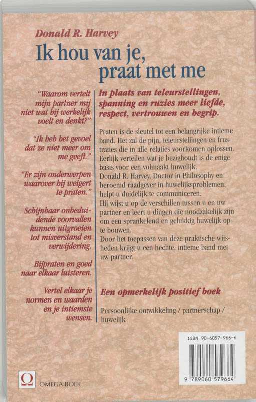 Ik hou van je, praat met me achterkant