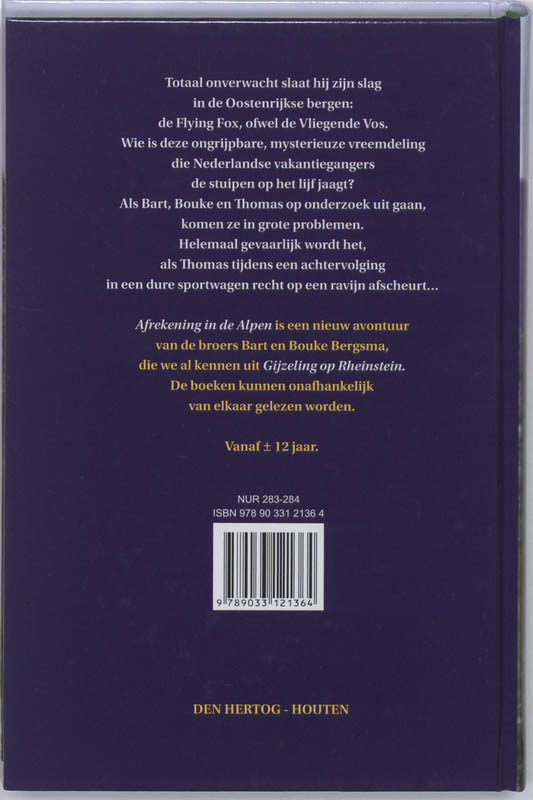 Afrekening in de alpen achterkant