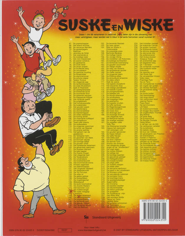 De krasse krokoman / Suske en Wiske / 295 achterkant