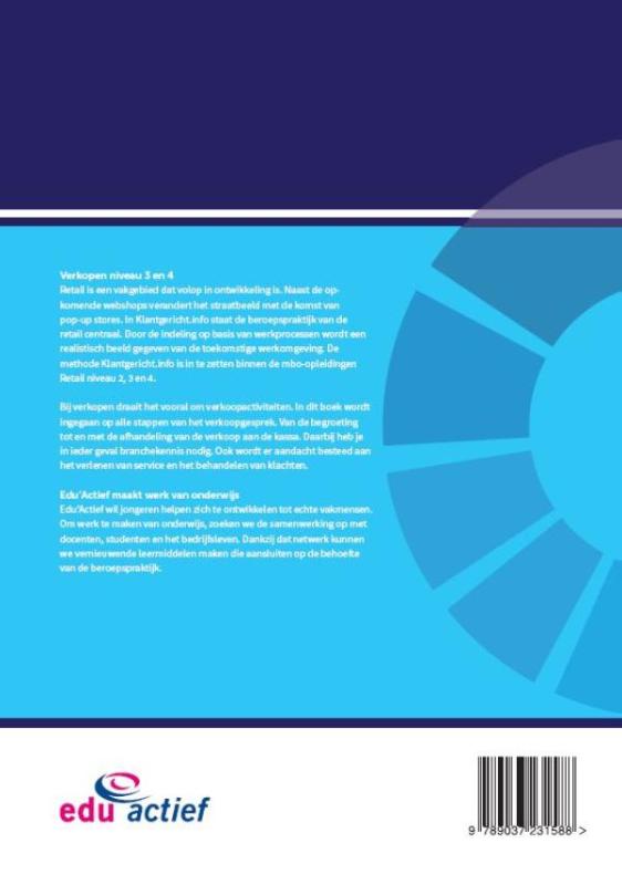Verkopen / niveau 3 en 4 / Klantgericht achterkant