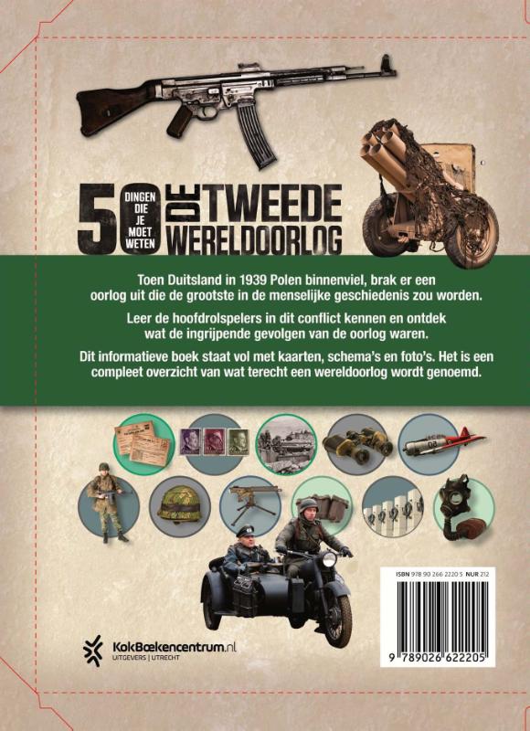 De Tweede Wereldoorlog / 50 dingen die je moet weten achterkant