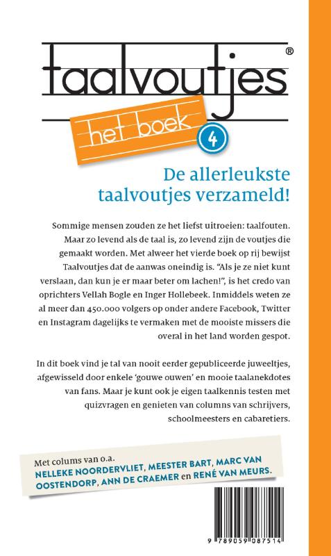 Taalvoutjes, het boek 4 achterkant