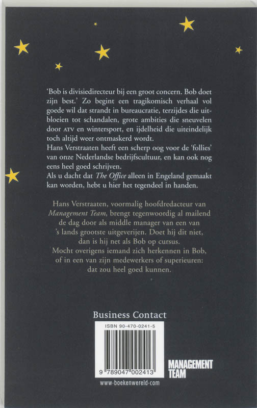 Bob De Manager achterkant