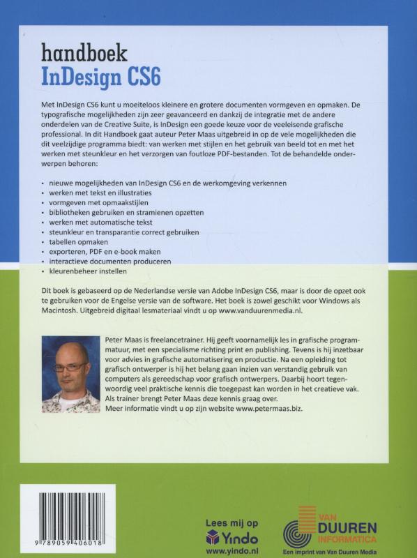Handboek InDesign CS6 / Handboek achterkant