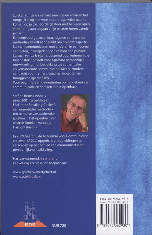 Spiritboek - Spreken vanuit je Hart achterkant