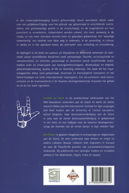 Gebarentaal zegt alles achterkant