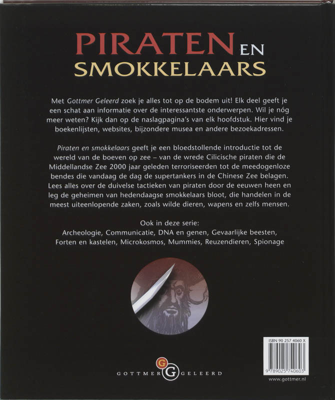 Piraten en smokkelaars / Gottmer geleerd achterkant