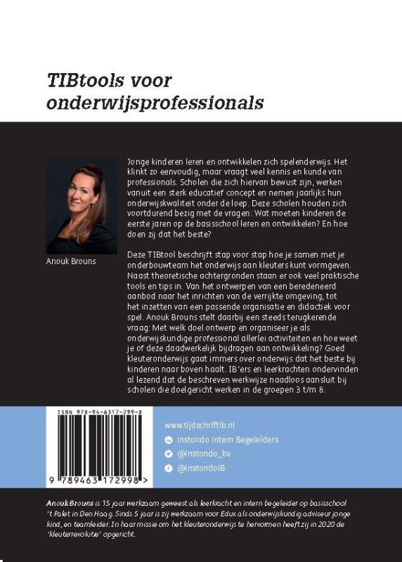 Kleuterrevolutie: versterk de kwaliteit van jouw kleuteronderwijs / TIB tools voor onderwijsprofessionals achterkant