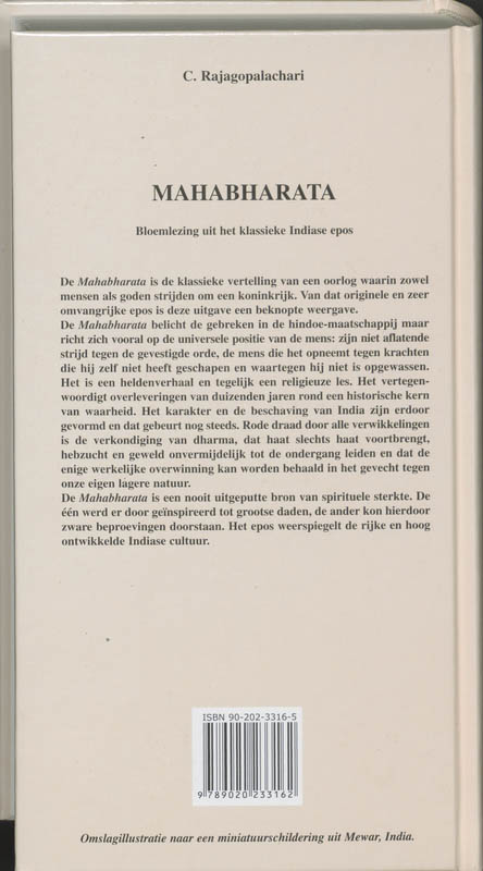 Mahabharata achterkant