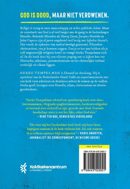 Ongeneeslijk religieus achterkant