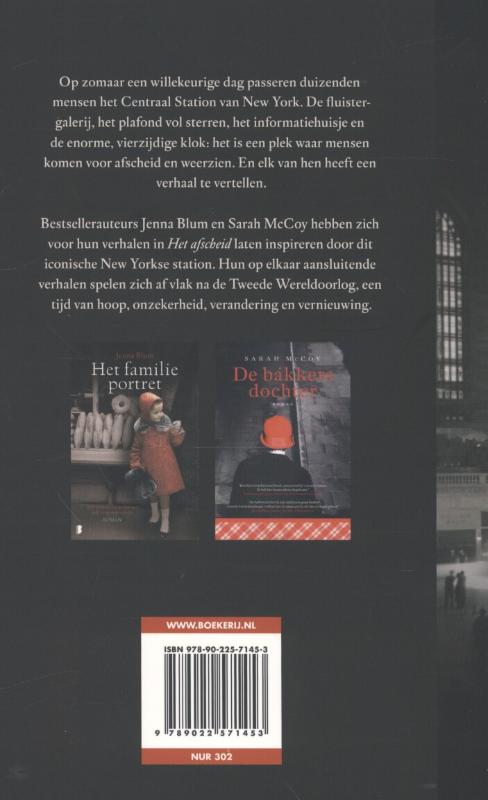 Het afscheid achterkant