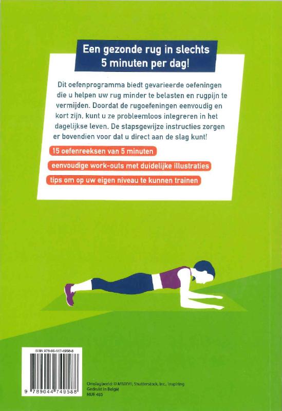 5 minuten work-outs voor een sterke rug achterkant