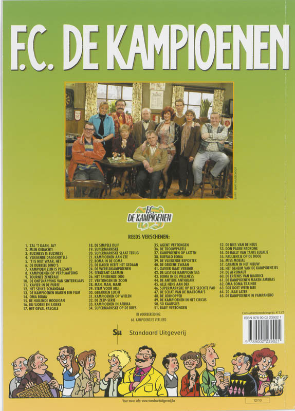 F.C. De Kampioenen 65 -   De kampioenen in Pampanero achterkant