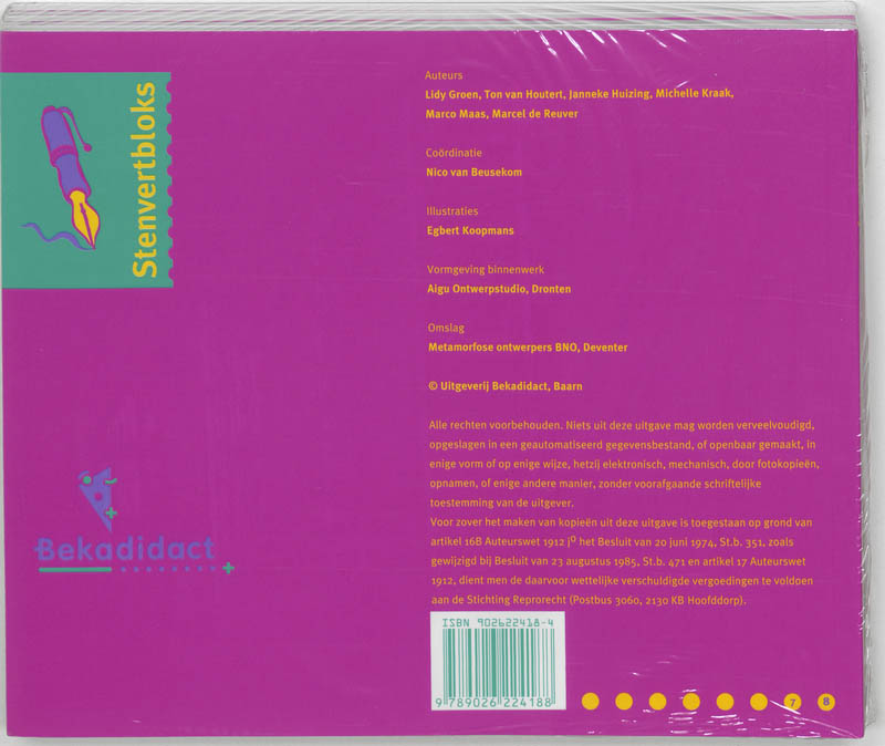 Rekenmeesters set 5 ex / 5 / Leerlingenboek / Stenvertblok achterkant