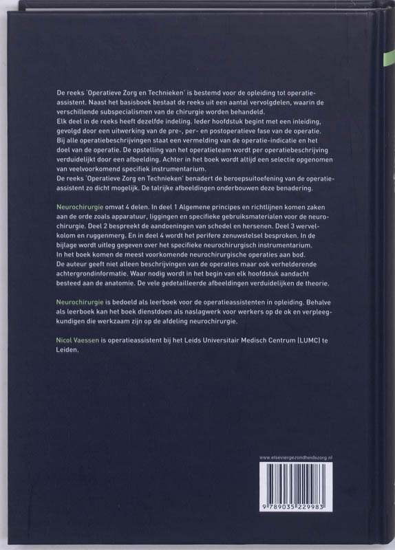 Neurochirurgie / Operatieve zorg en technieken achterkant