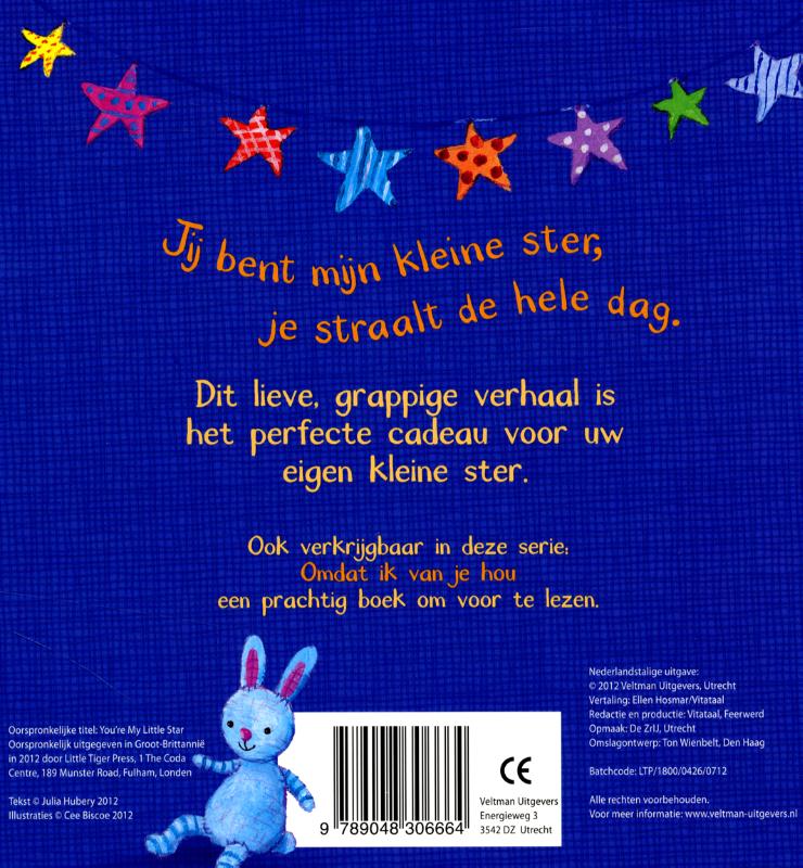 Jij bent mijn kleine ster achterkant