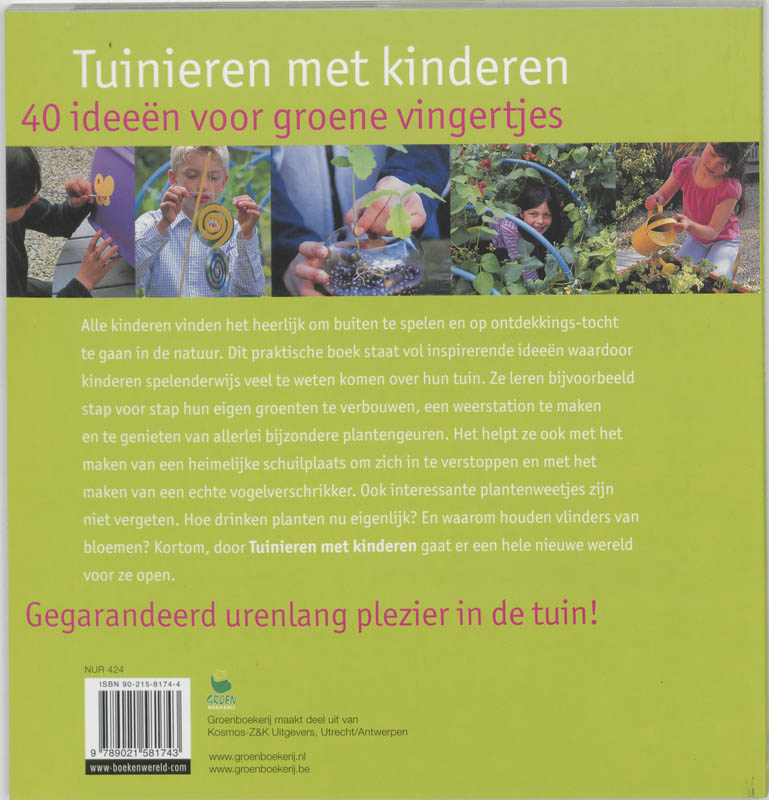 Tuinieren Met Kinderen achterkant