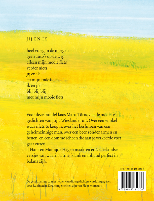 Jij en ik en mijn rode fiets achterkant