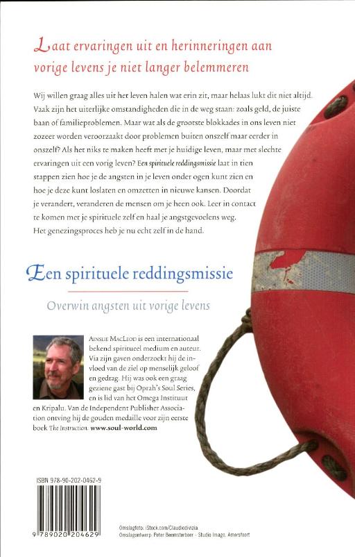 een spirituele reddingsmissie achterkant