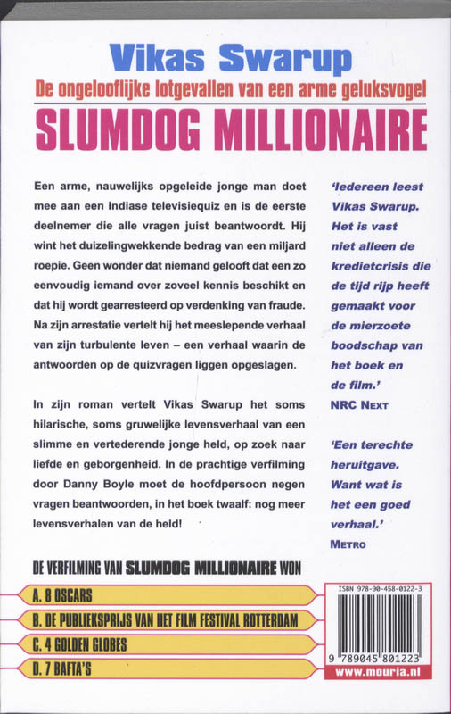 Slumdog Millionaire achterkant