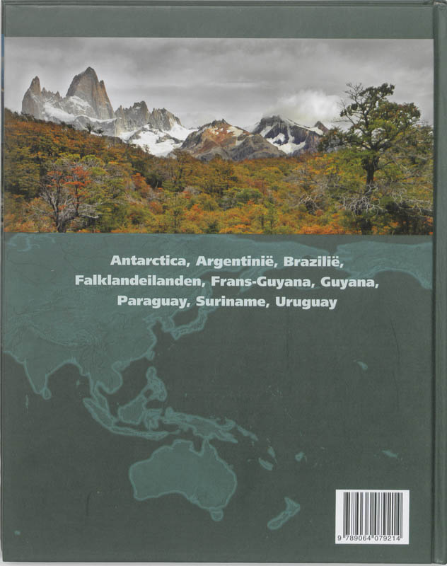 Oostelijk Zuid-Amerika En Antarctica achterkant