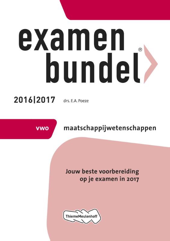 Examenbundel vwo Maatschappijwetenschappen 2016/2017
