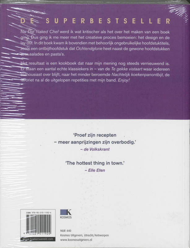 The naked chef is terug achterkant