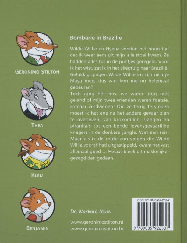 Bombarie in Brazilie / Geronimo Stilton achterkant
