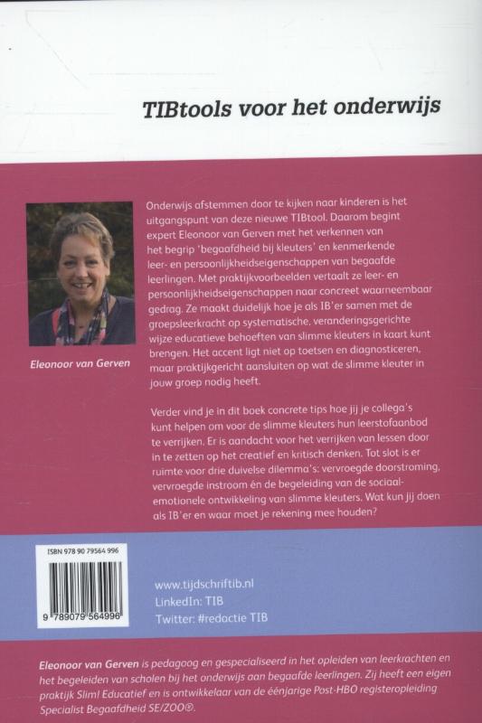 Aan de slag met slimme kleuters / TIBtools achterkant