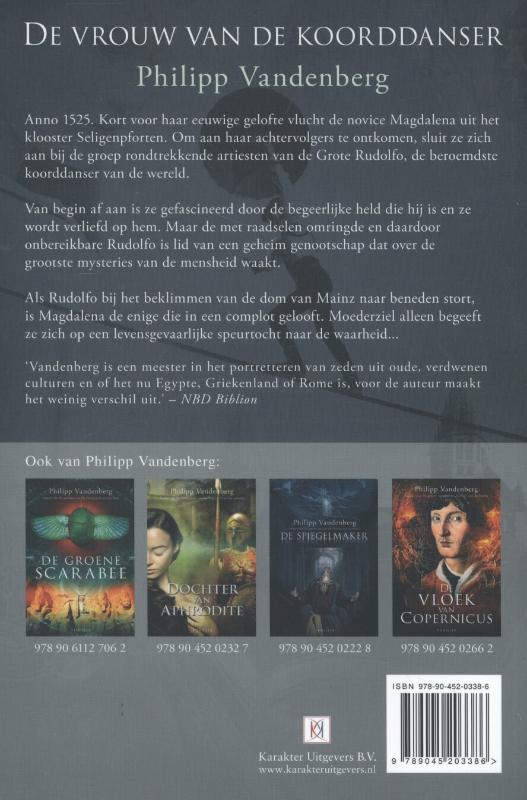 De vrouw van de koorddanser achterkant