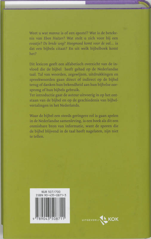 Spreekwoorden En Gezegden Uit De Bijbel achterkant