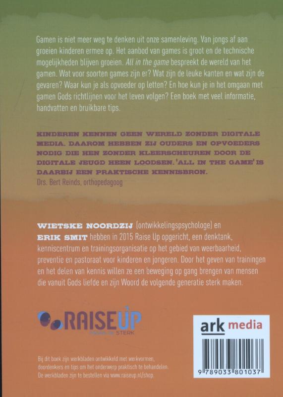 All in the game / Leefstijl serie achterkant